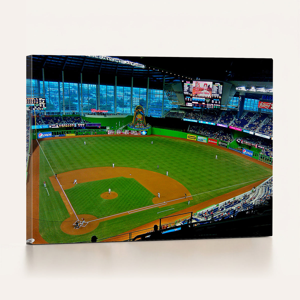 51207-MGV-CV-36X24 - Miami Marlins Baseball Team Print, Miami LoanDepot Park