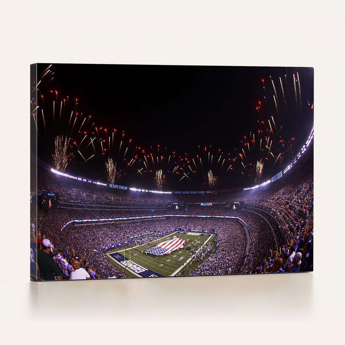56360-MGV-CV-36X24 - New York Giants Football Team Print, East Rutherford MetLife Stadium Wall Art