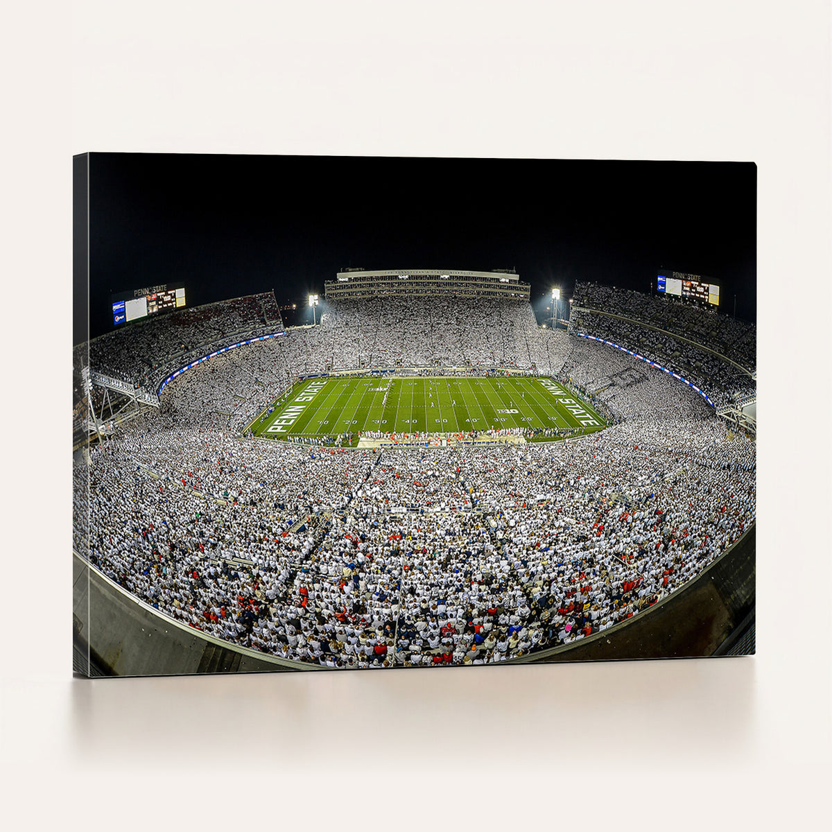 41012-MGV-CV-36X24 - Beaver Stadium Penn State Football Wall Art Penn State Stadium Ready to Hang Canvas Stadium Print Beaver Stadium Out Penn State Night Game