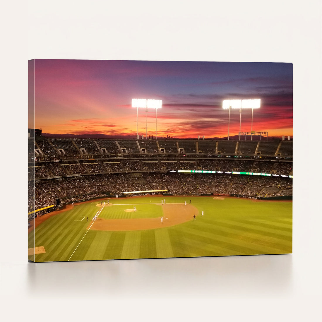 Oakland Athletics Baseball Team Print, Oakland Coliseum