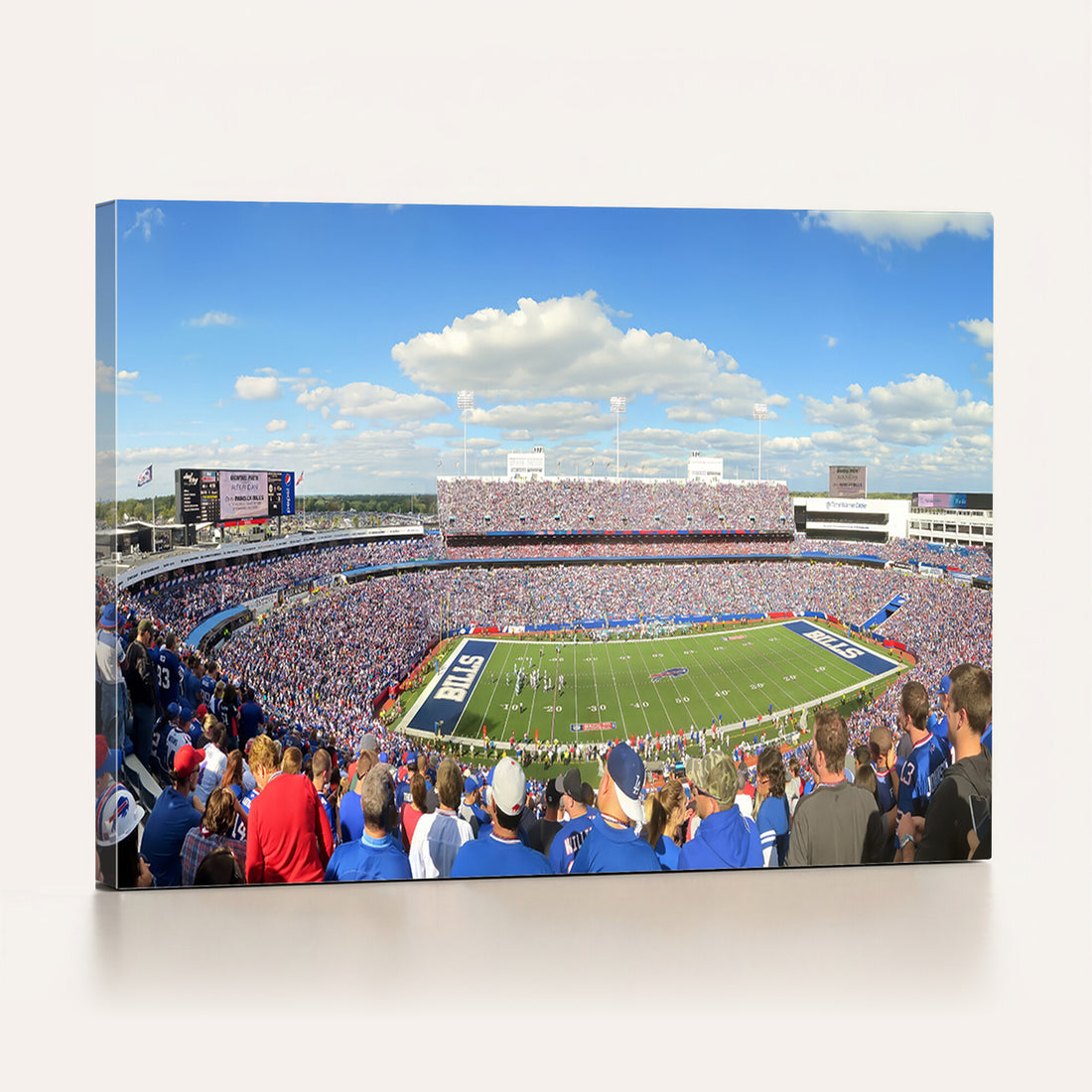 Buffalo Bills NFL Football Team Print, Game Day at Buffalo Highmark Stadium
