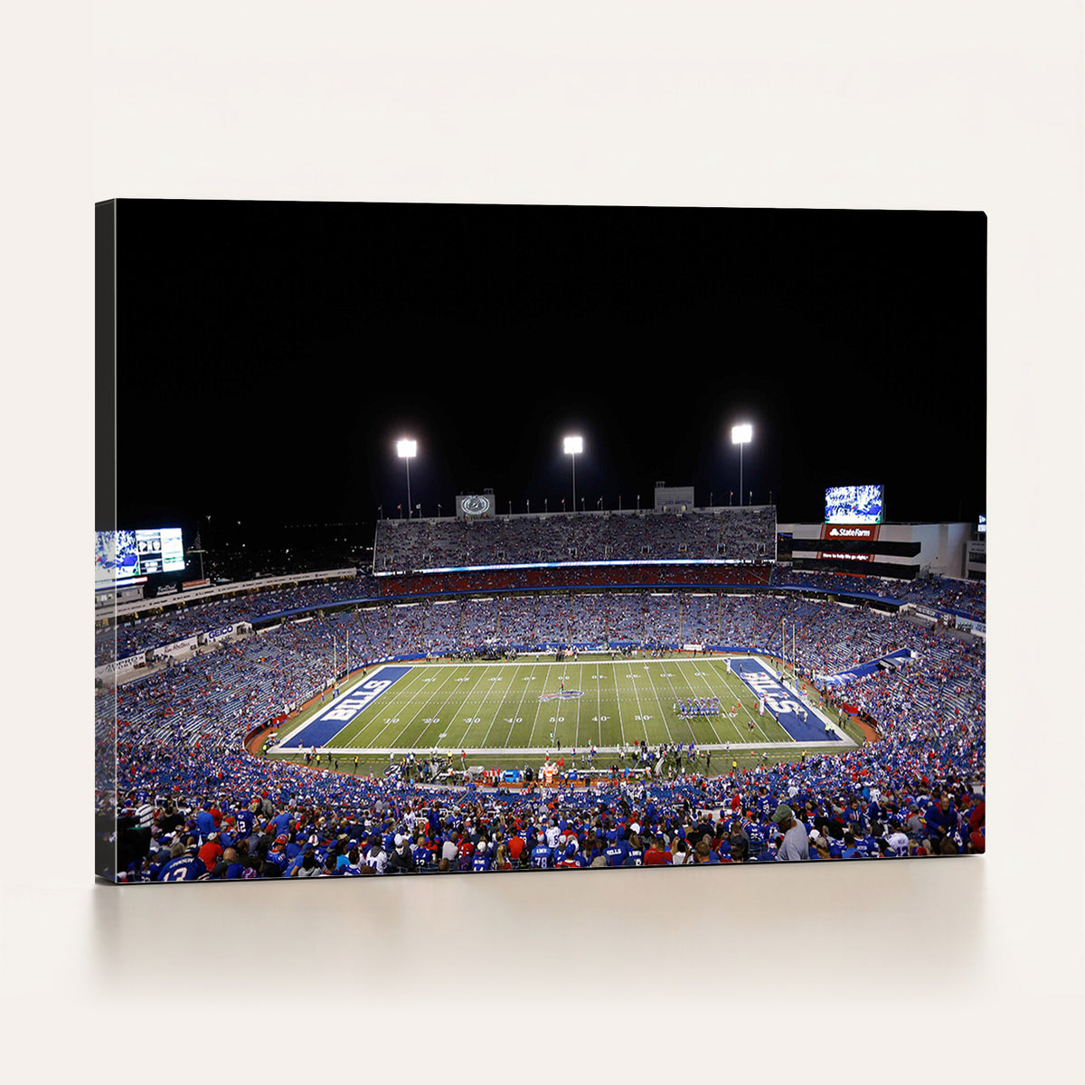 59036-MGV-CV-36X24 - Buffalo Bills Wall Art, Buffalo Bills Stadium Canvas Print for Sports Decor