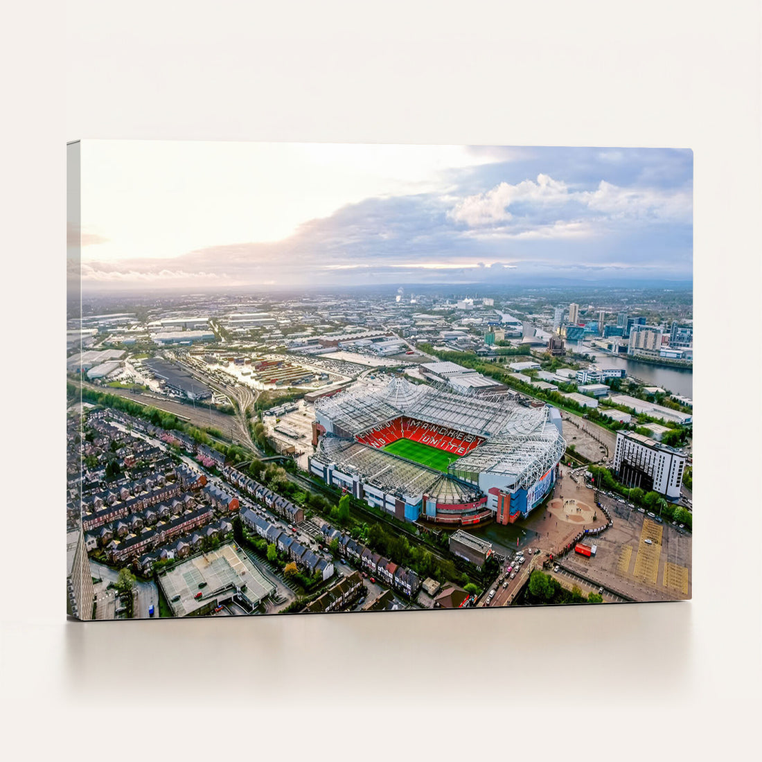 Old Trafford Manchester United Stadium Wall Art Canvas Print