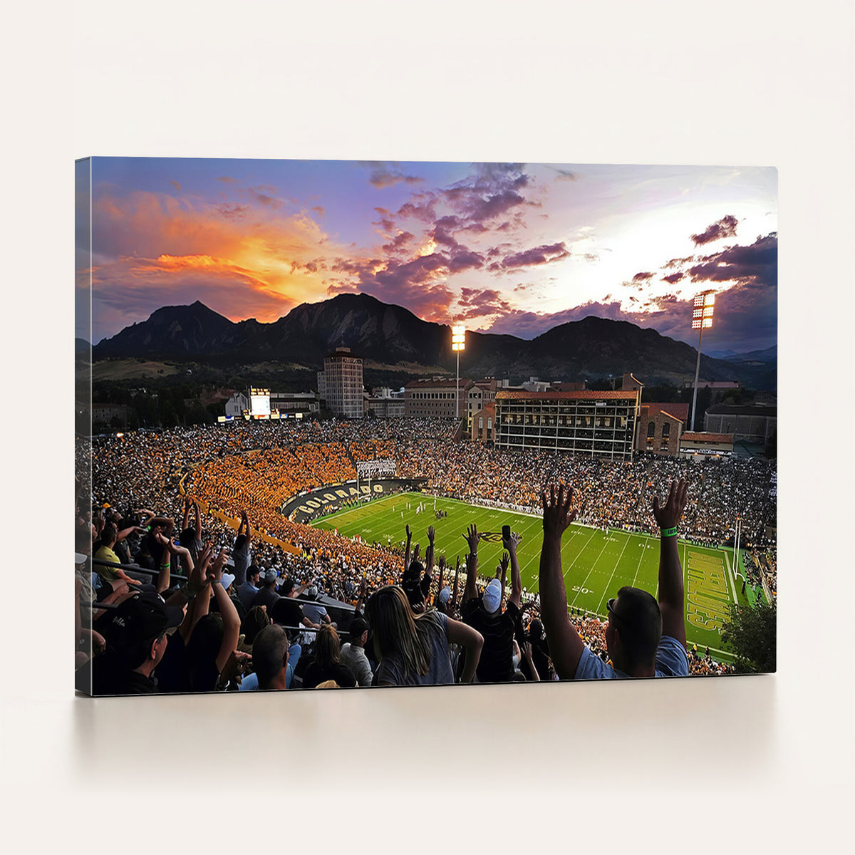 52579-MGV-CV-36X24 - Folsom Field, University of Colorado Buffaloes Football, Framed and Ready to Hang