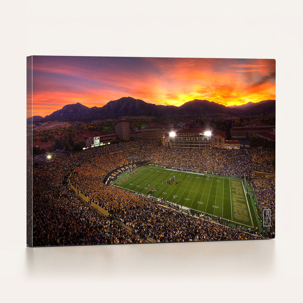 84649-MGV-CV-36X24 - Folsom Field, University of Colorado Buffaloes Football, Extra Large Game Room Wall Decor