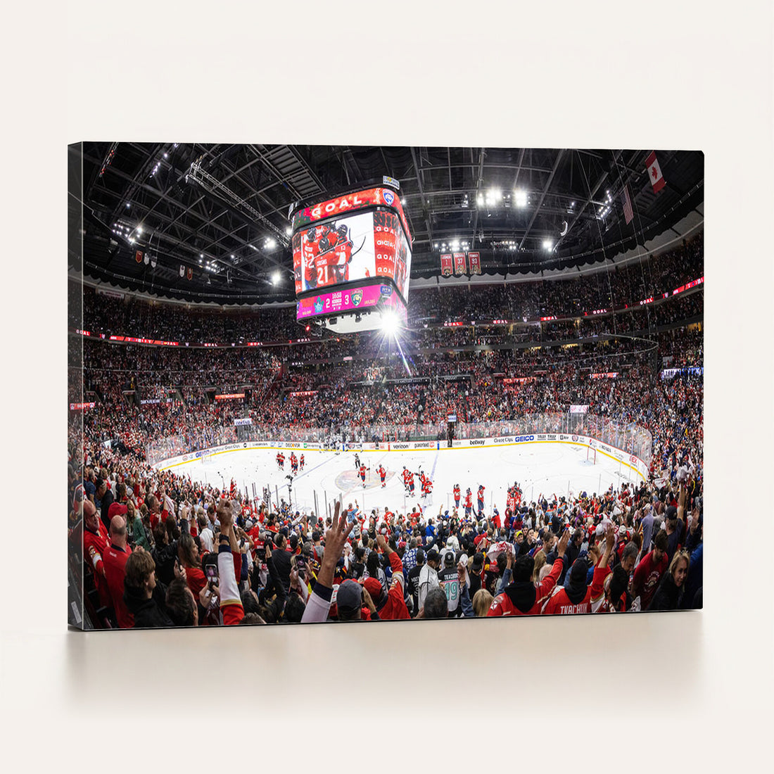 Amerant Bank Arena Wall Art Canvas Print, Hockey Arena