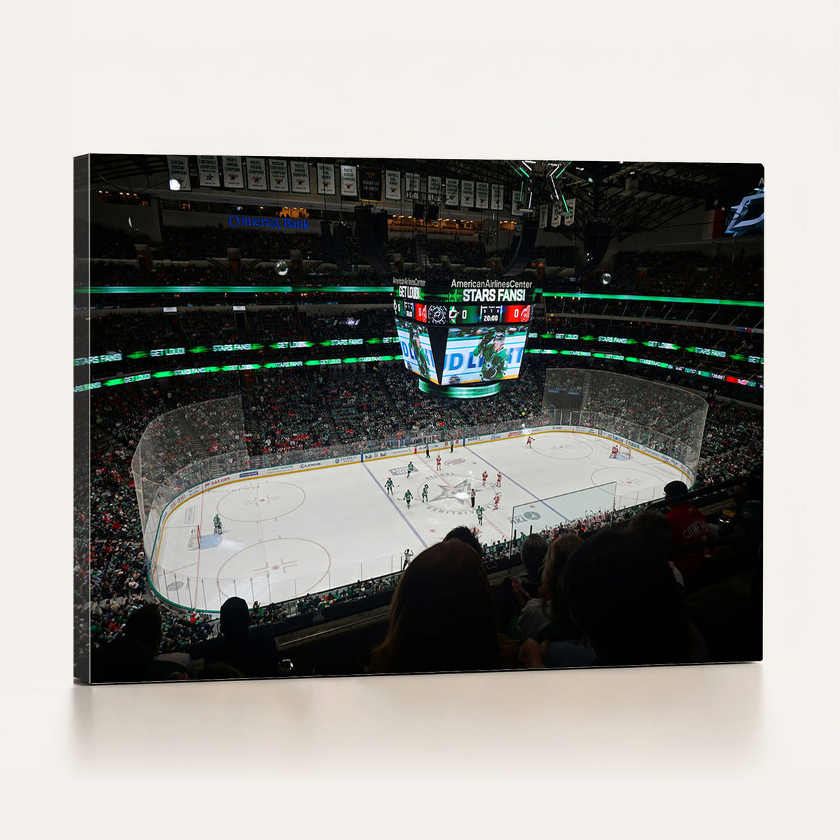 13876-MGV-CV-36X24 - American Airlines Center Dallas Stars Wall Art Canvas Print