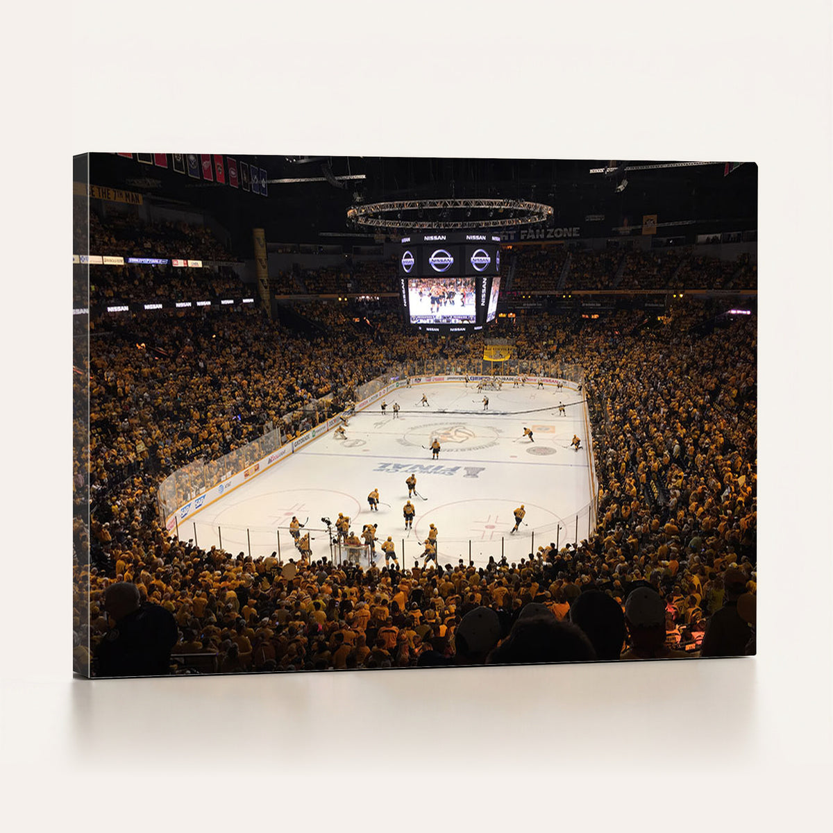 99407-MGV-CV-36X24 - Bridgestone Arena - Nashville Predators Hockey Team Print - Nashville Wall Art Canvas Print