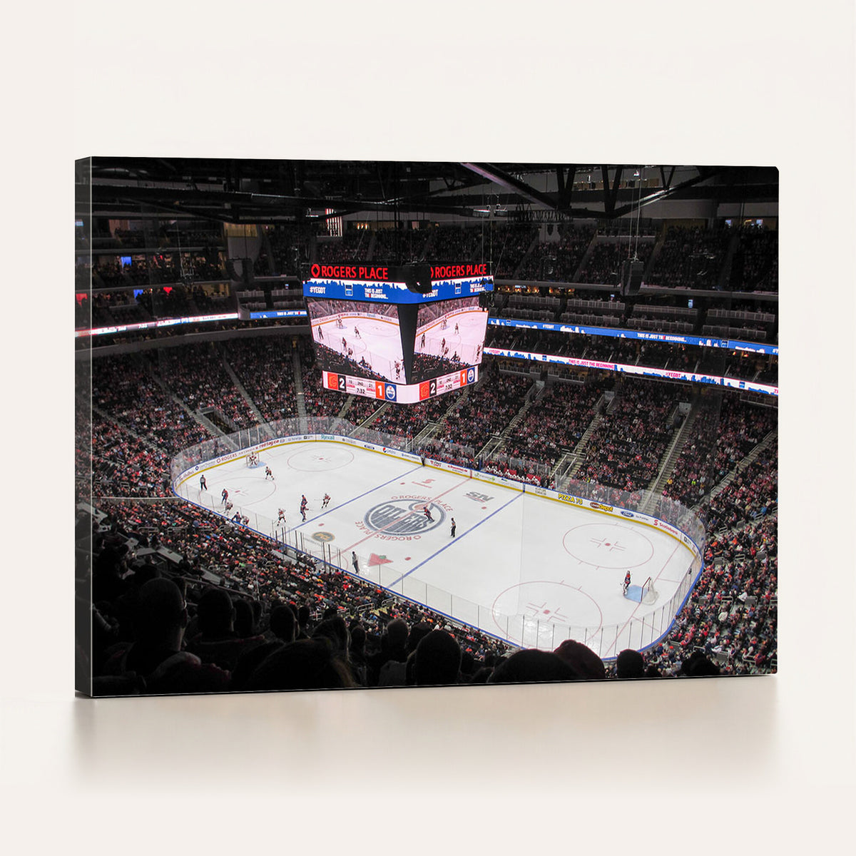 71180-MGV-CV-36X24 - Rogers Place Edmonton Oilers Ice Hockey Stadium Wall Art