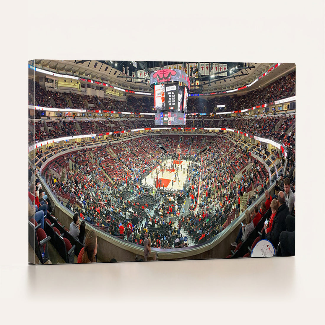 United Center Chicago Bulls Stadium Wall Art Canvas Print