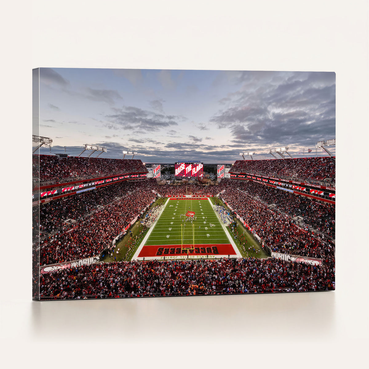 35698-MGV-CV-36X24 - Florida Tampa Raymond James Stadium Wall Art Canvas Print - NFL Football Stadium Print Canvas