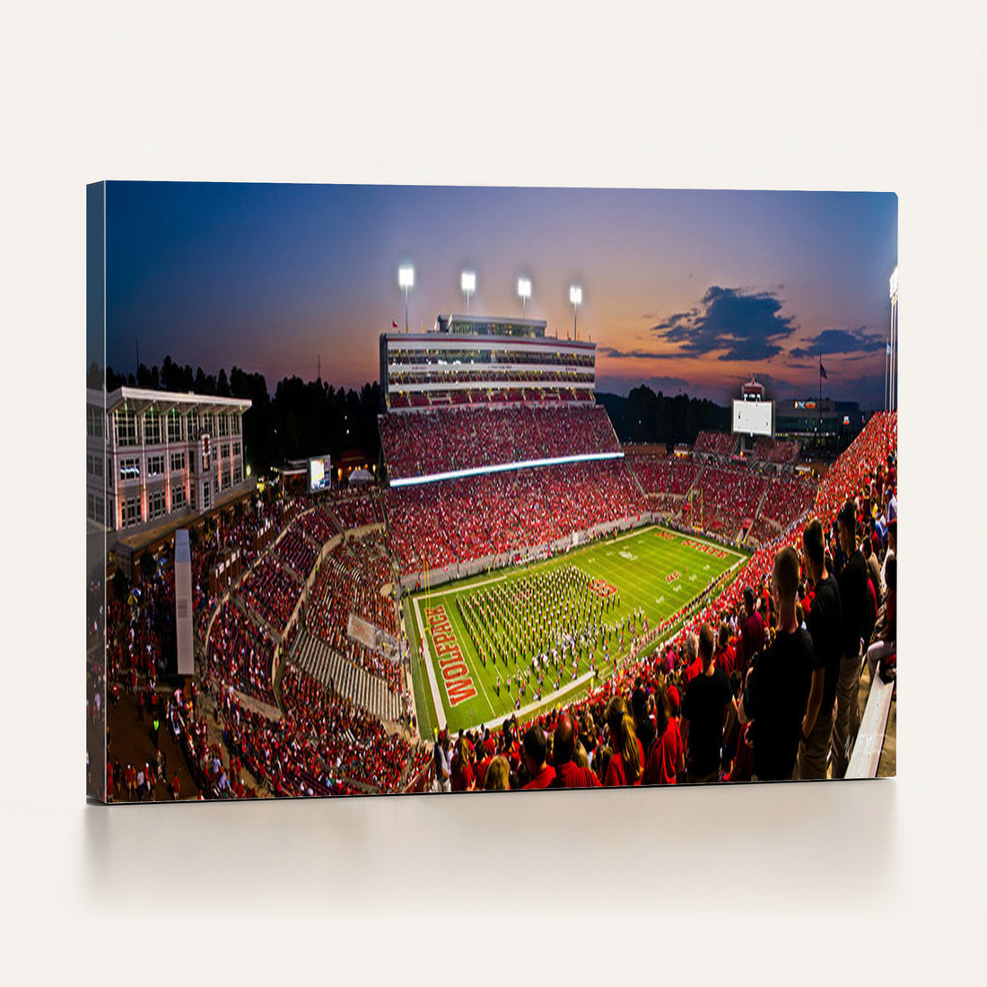NC State Wolfpack Football Team Print, Raleigh