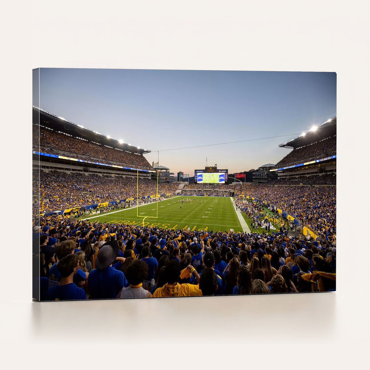41853-MGV-CV-36X24 - Pittsburgh Panthers Football Team Print - Pittsburgh Acrisure Stadium Wall Art Canvas Print