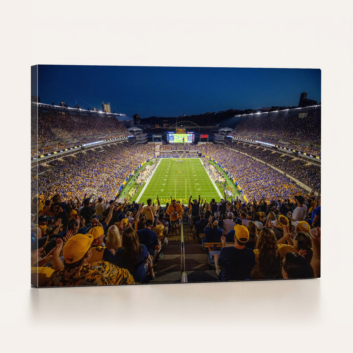 62297-MGV-CV-36X24 - Pittsburgh Panthers Football Team Print - Pittsburgh Acrisure Stadium Wall Art Canvas Print