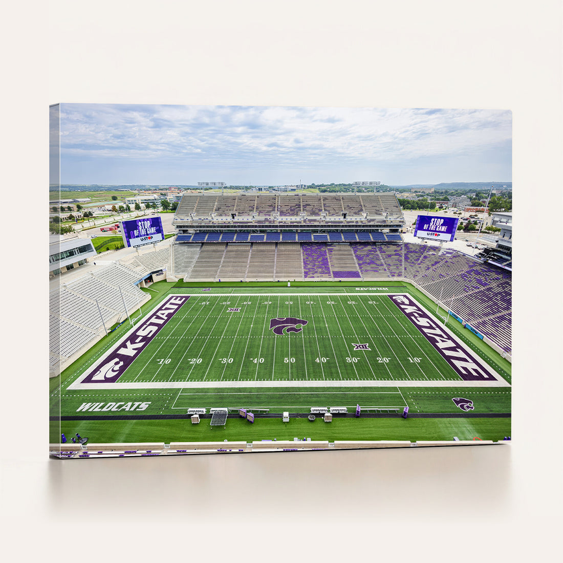 KState Wildcats Football Team Print, Manhattan Bill Snyder Family Stadium
