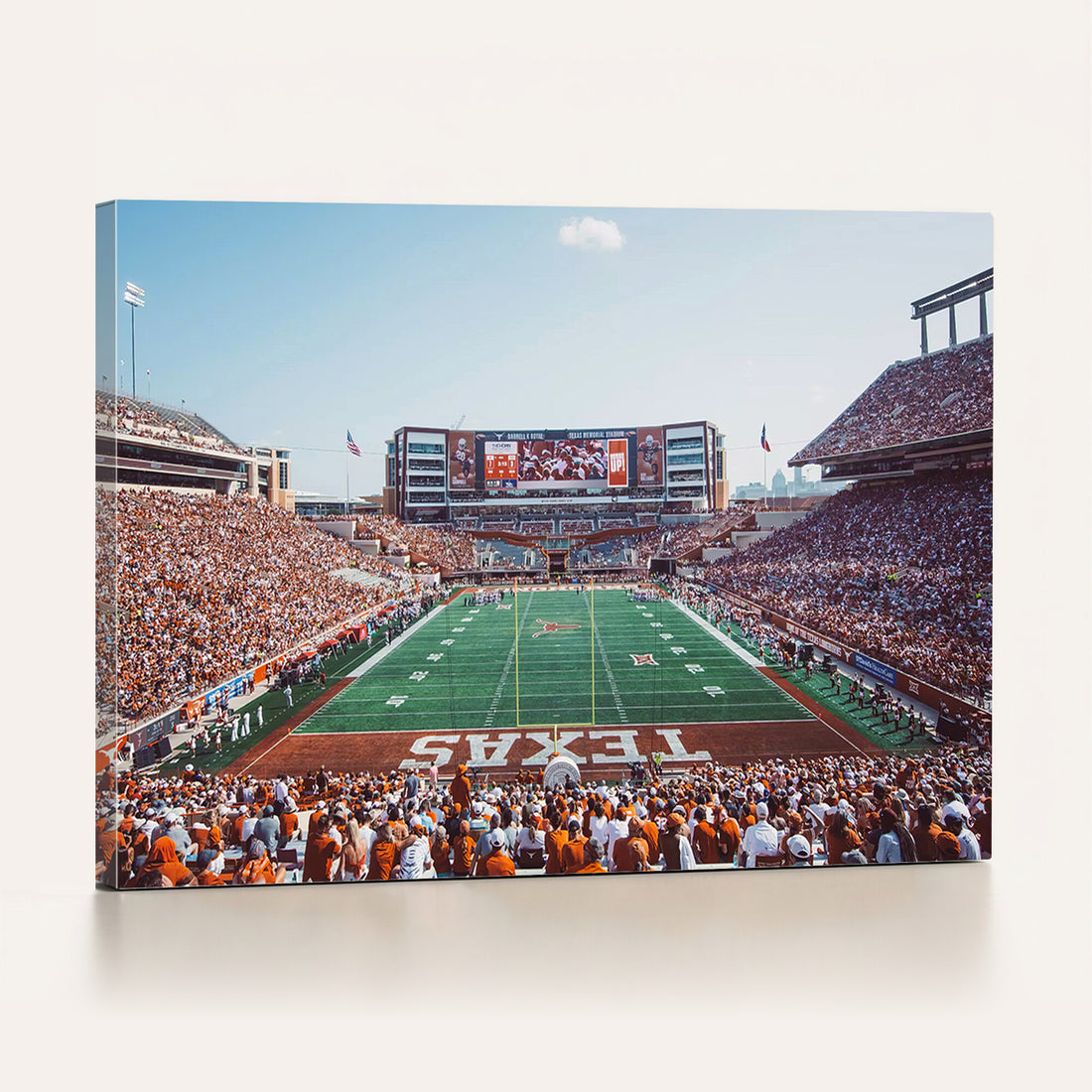 Framed Texas Memorial Stadium Canvas, University of Texas