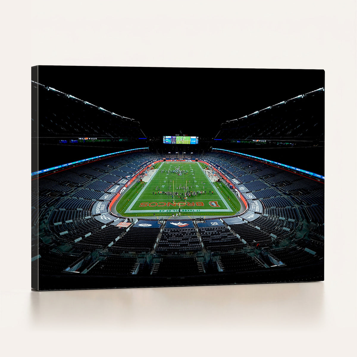 14797-MGV-CV-36X24 - Denver Broncos Football Team Print Canvas- Denver Empower Field at Mile High Stadium Wall Art Canvas