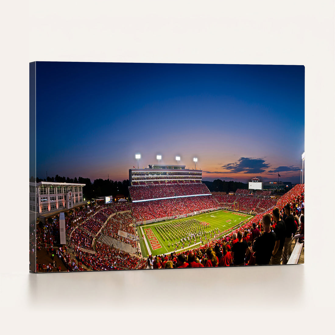 Wolfpack Football Team Wall Art Print, Raleigh