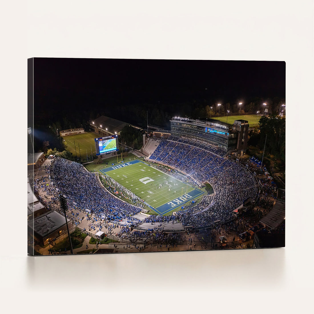 Duke University Blue Devils Football Print Canvas, Durham