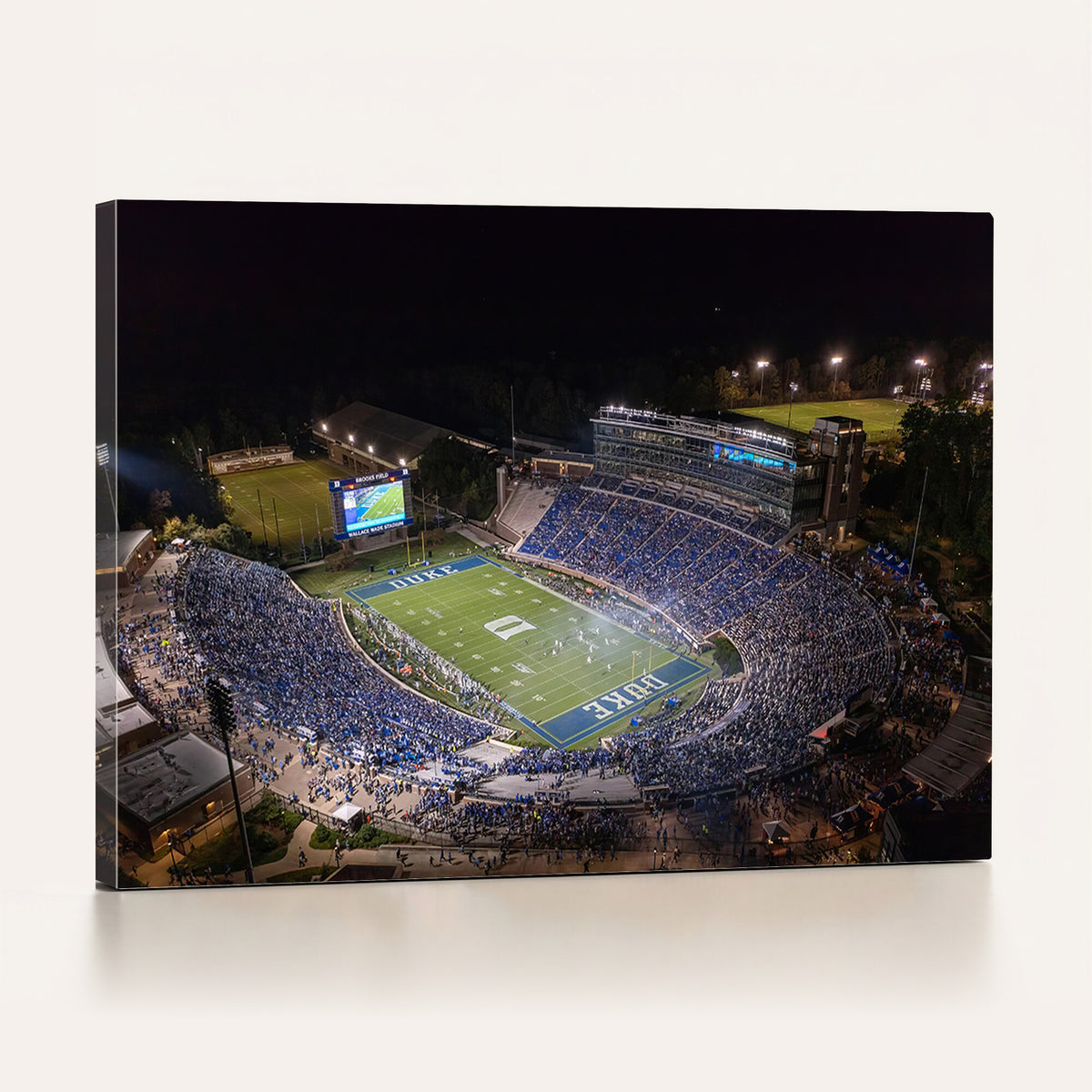 42347-MGV-CV-36X24 - Duke University Blue Devils Football Print Canvas - Durham Wallace Wade Stadium Wall Art Canvas