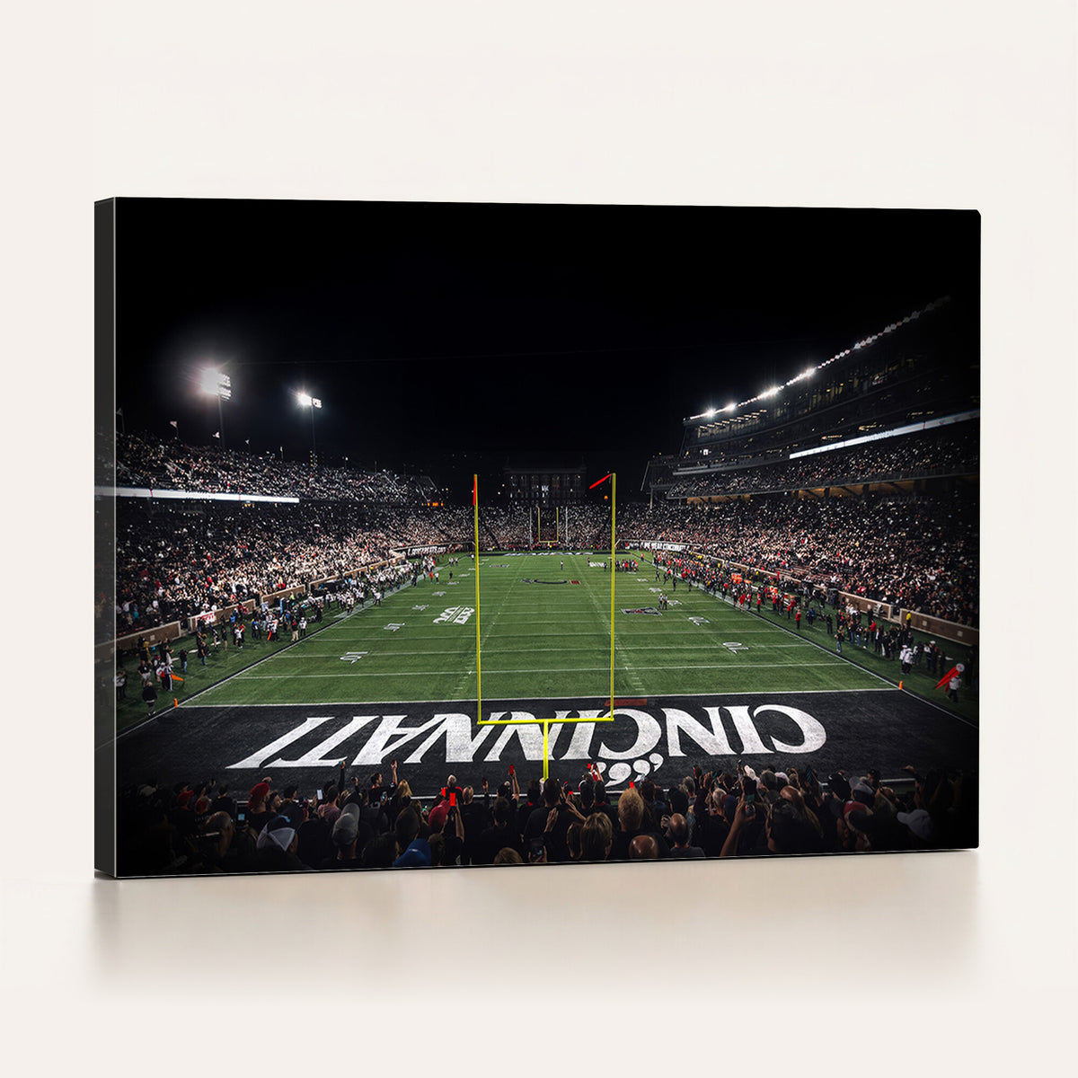 28212-MGV-CV-36X24 - Cincinnati Bearcats Football Team Print - Nippert Stadium Wall Art Canvas Print