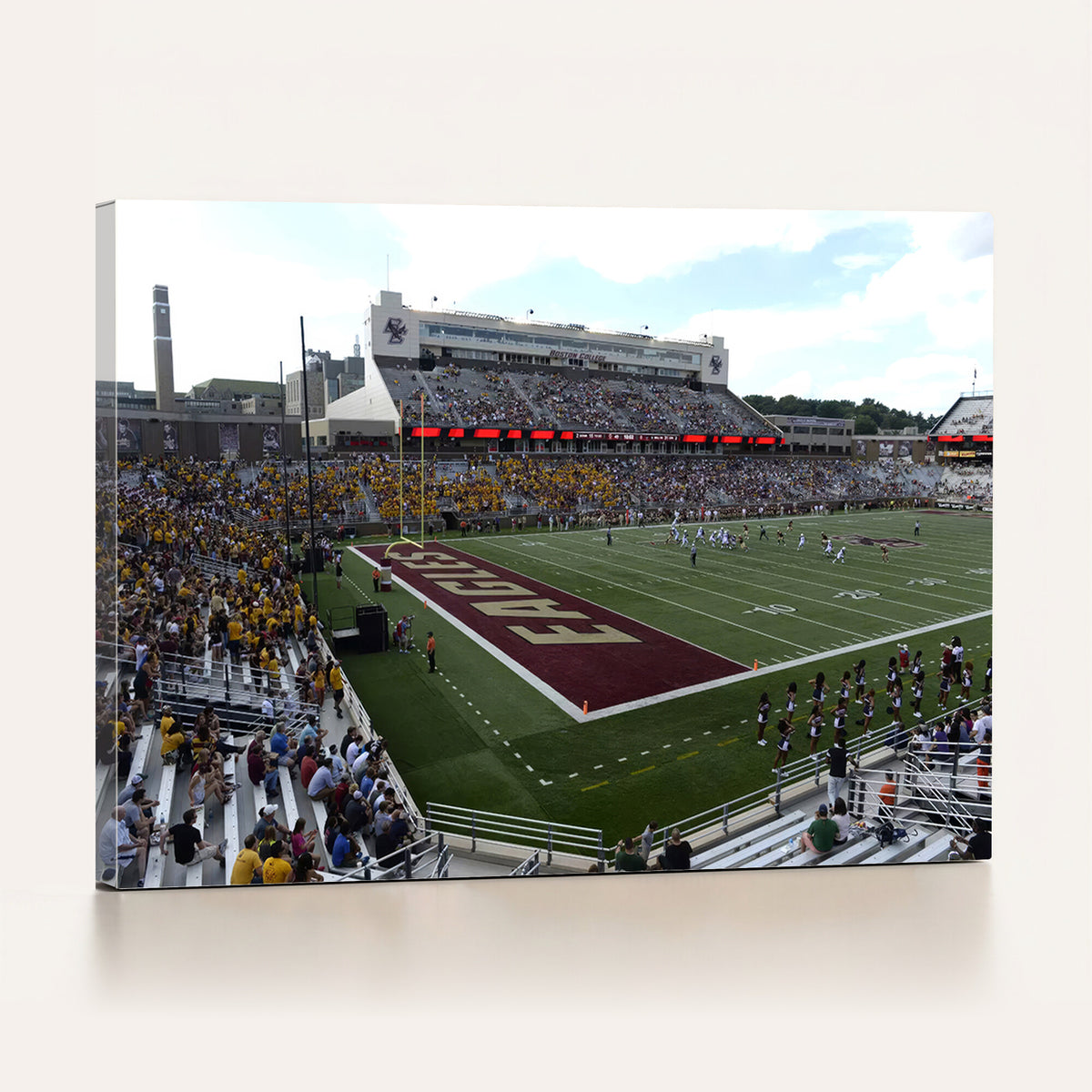 61503-MGV-CV-36X24 - Boston College Eagles Football Team Print - Boston Alumni Stadium Wall Art Canvas Print