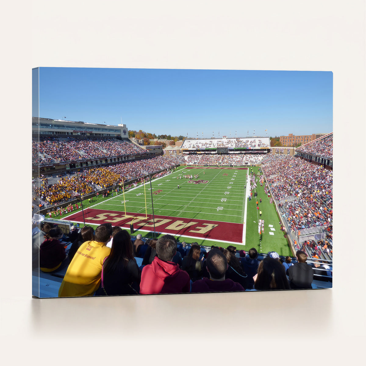 78117-MGV-CV-36X24 - Boston College Eagles Football Team Print - Boston Alumni Stadium Wall Art Canvas Print