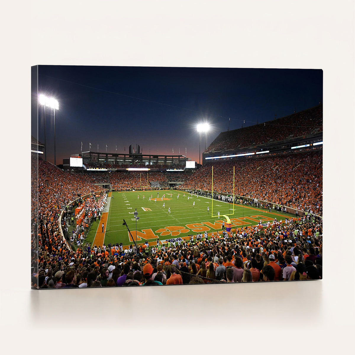 32340-MGV-CV-36X24 - Clemson University Tigers Art Print, Football Team Print