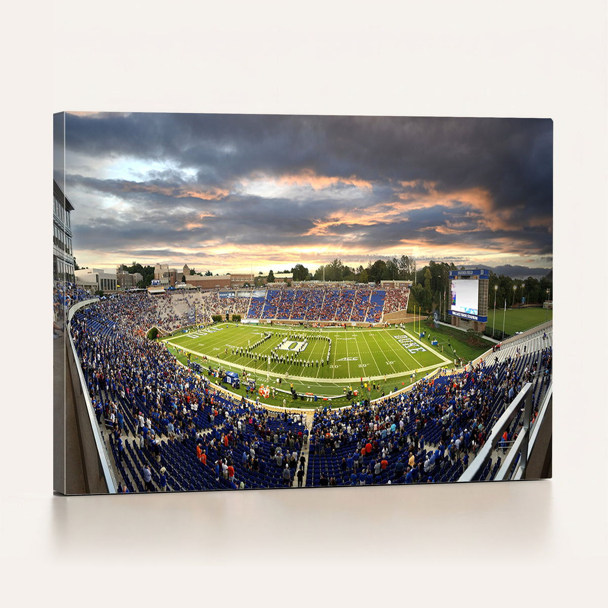 60433-MGV-CV-36X24 - Duke University Blue Devils Football Team Print, Durham