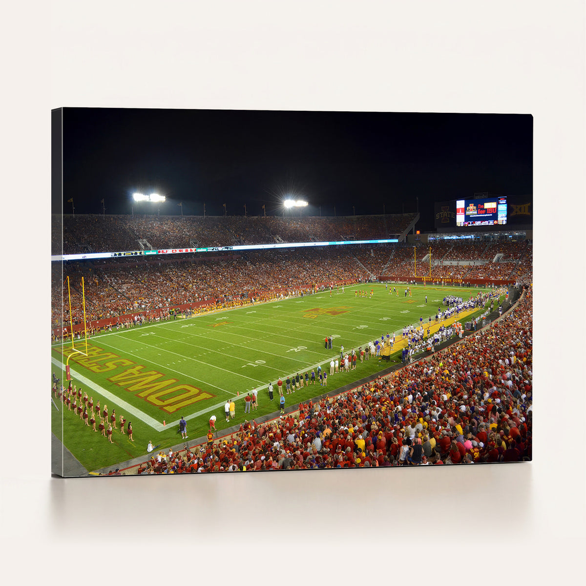 27211-MGV-CV-36X24 - Iowa State University Cyclones Football Team Print, Ames, Extra Large Game Room Wall Decor