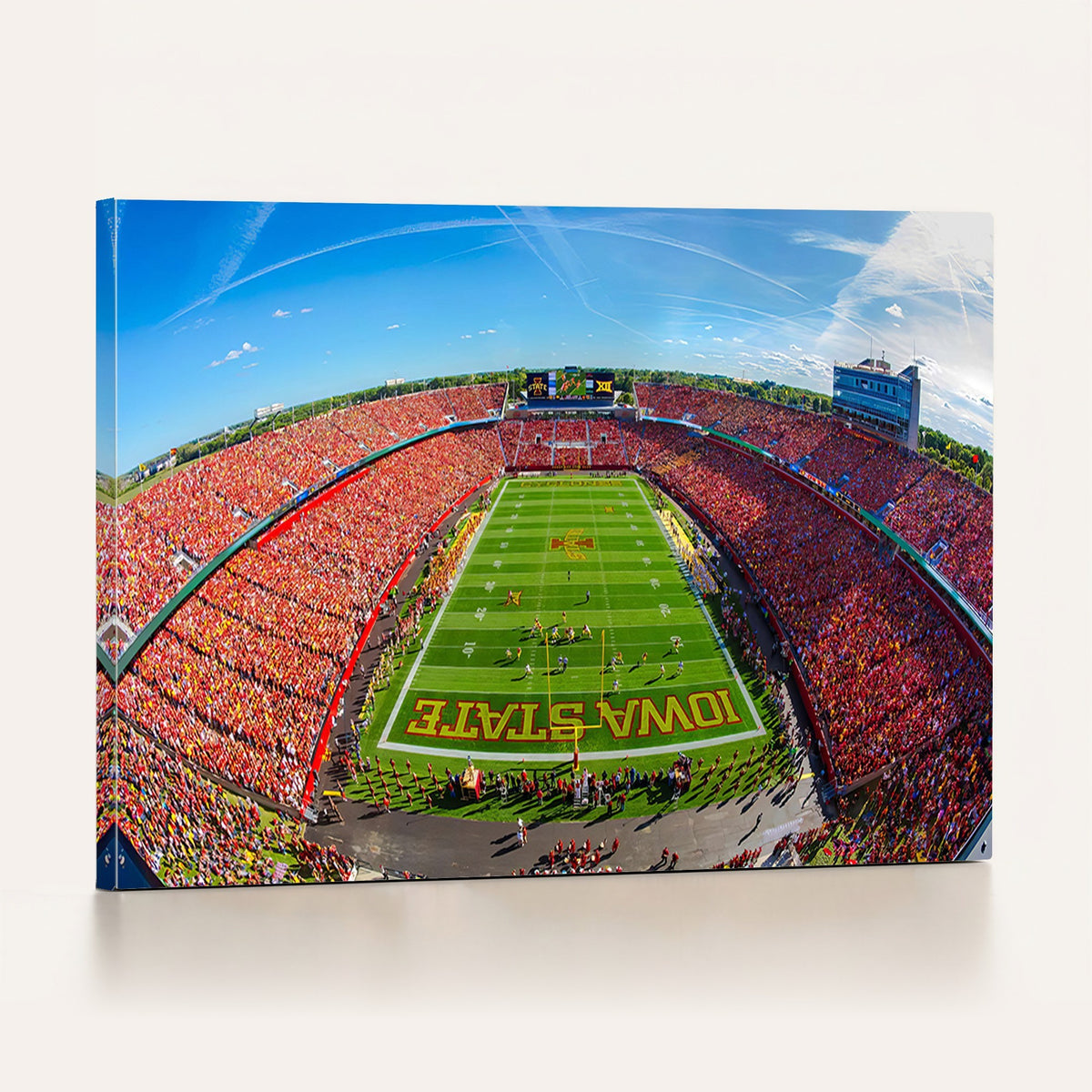 36706-MGV-CV-24X16 - Iowa State University Cyclones Football Team Print, Ames, Framed and Ready to Hang