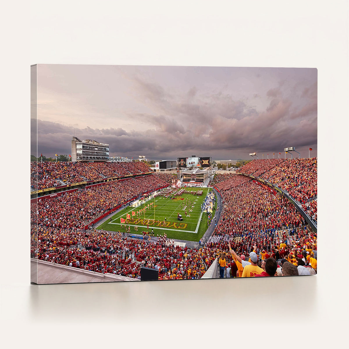 50373-MGV-CV-36X24 - Iowa State University Cyclones Football Team Print, Ames