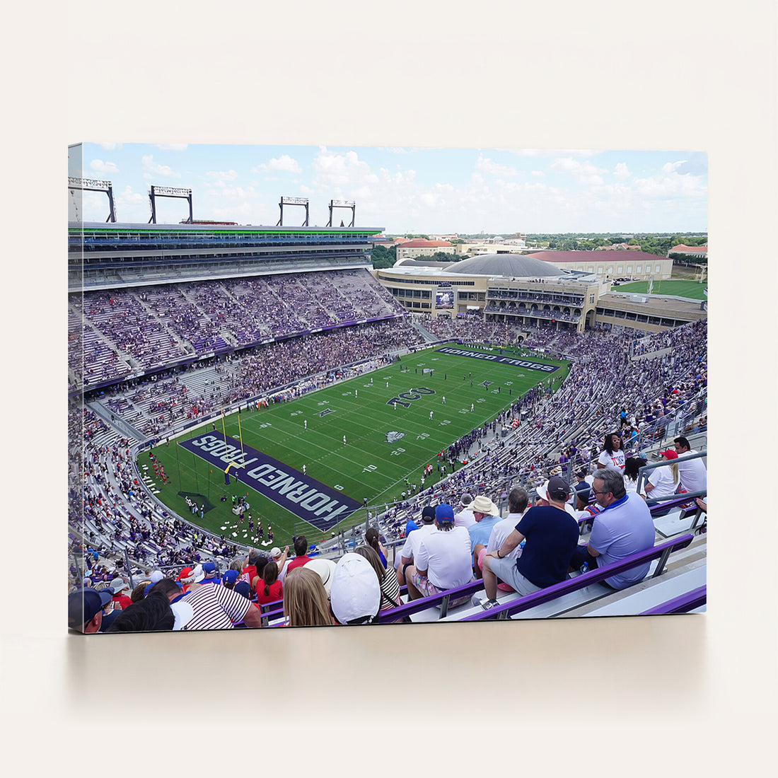 The Texas Christian University TCU Horned Frogs Football Team Print, Fort Worth