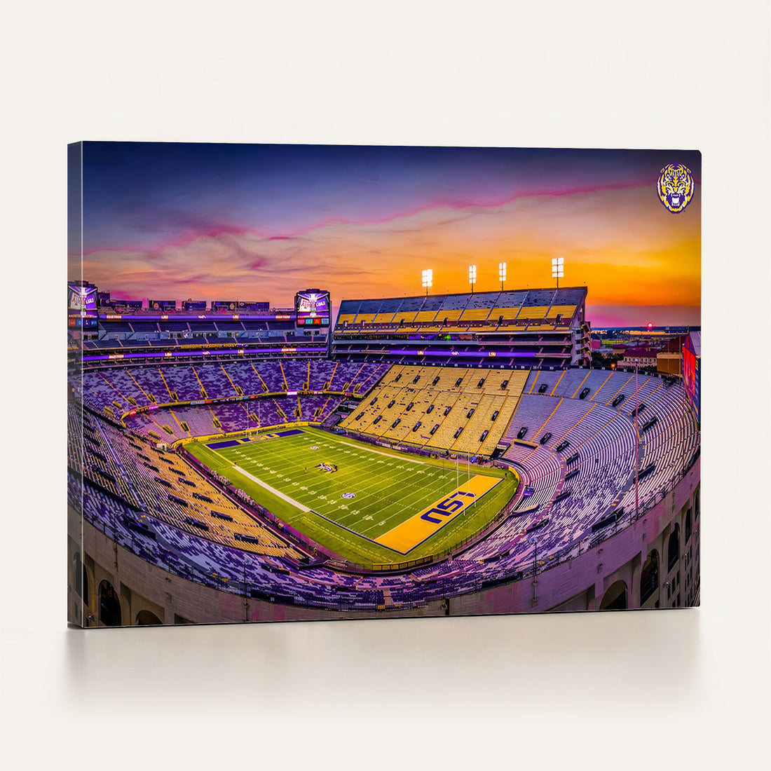 The Louisiana State University Tigers Football Team Print, Framed and Ready to Hang
