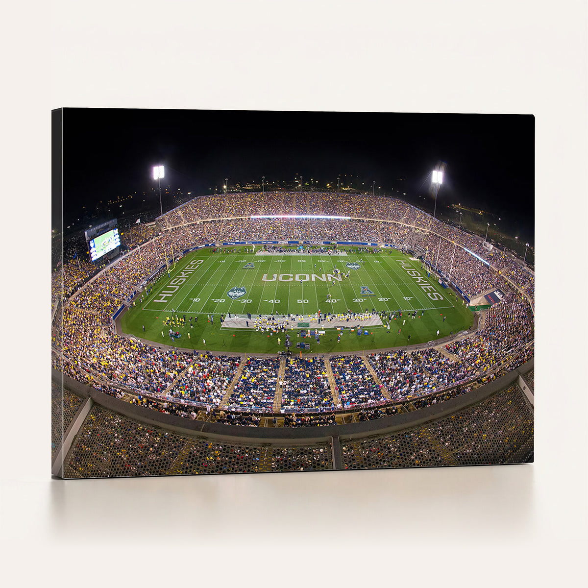 52855-MGV-CV-36X24 - The University of Connecticut UCONN Huskies Football Team Print, East Hartford