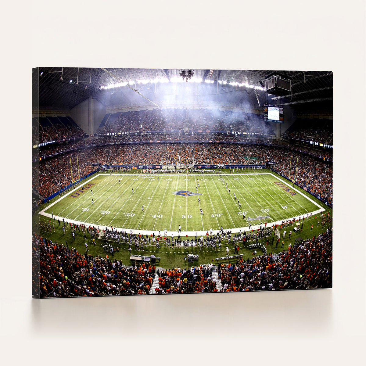 46972-MGV-CV-36X24 - The University of Texas at San Antonio Roadrunners Football Team Print, Framed and Ready to Hang