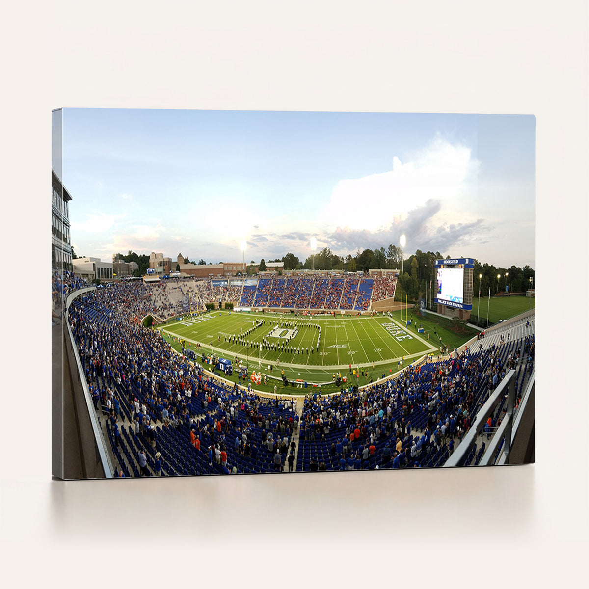 44850-MGV-CV-36X24 - The Duke University Blue Devils Football Team Print, Durham