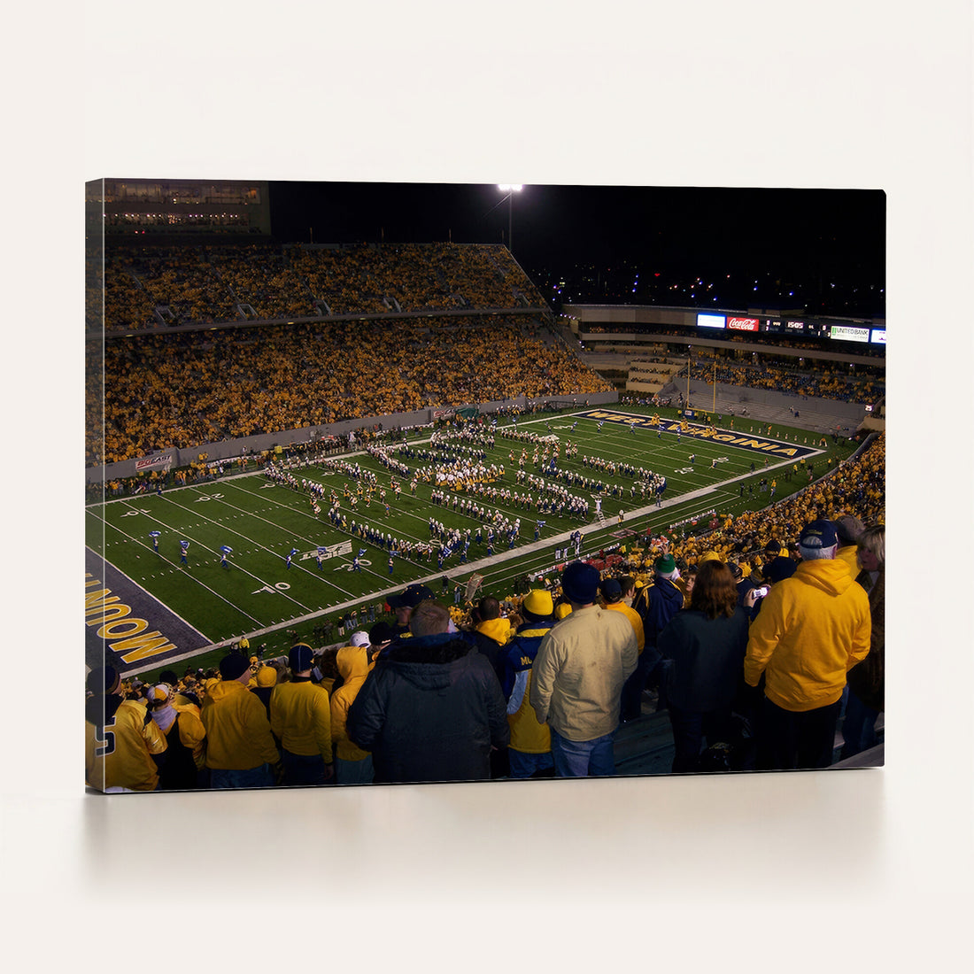 West Virginia University Mountaineers Football Team Print, Milan Puskar Stadium, Morgantown