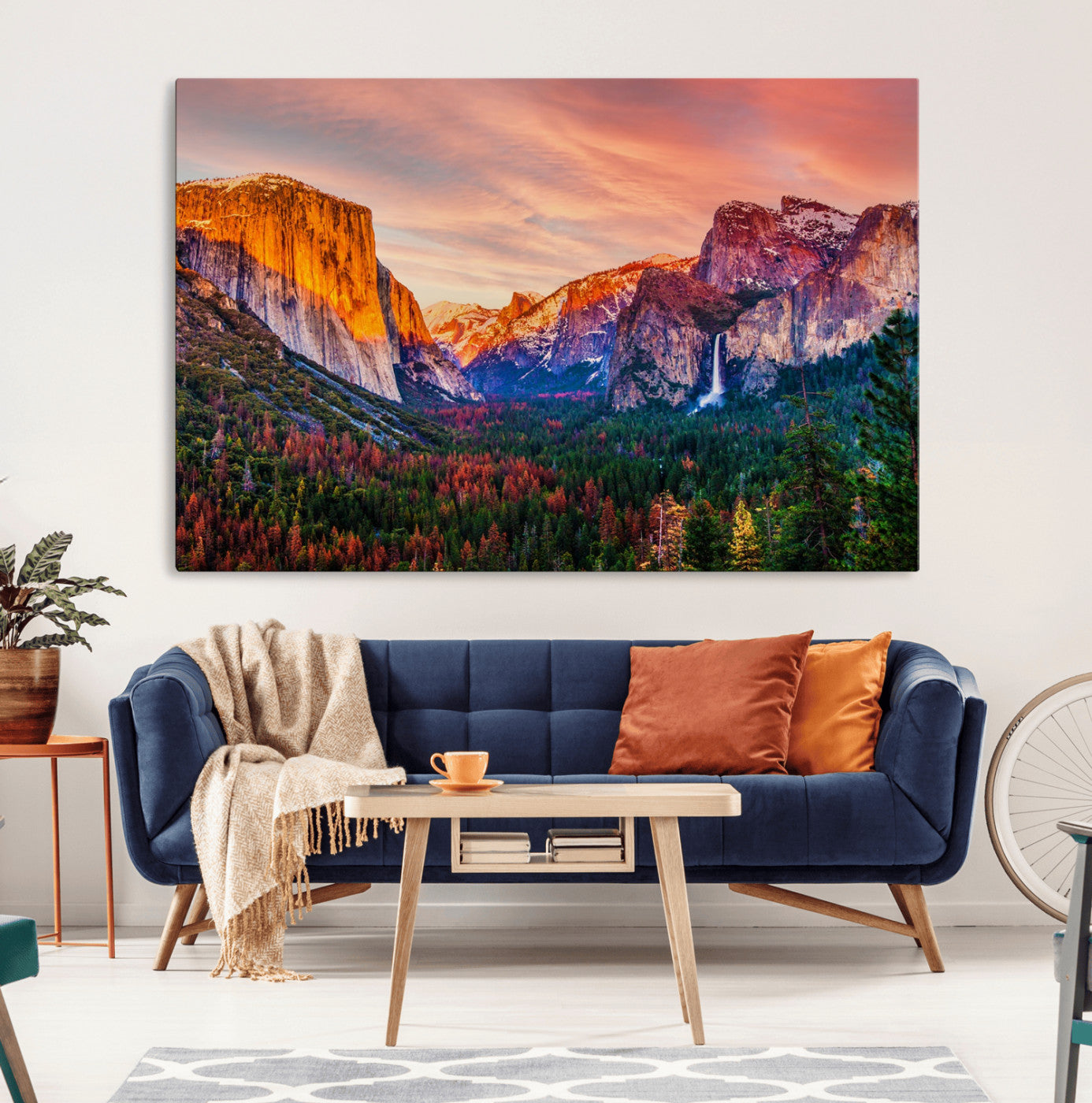 24519-MGV-CV-36X24-Yosemite Nal Park Wall Art Landscape Canvas Print El Capitan