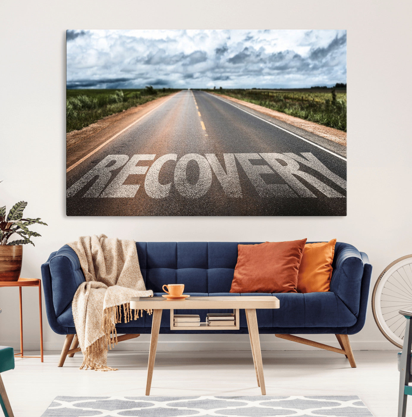 50743-MGV-CV-36X24-Recovery Road Wall Art Canvas Print