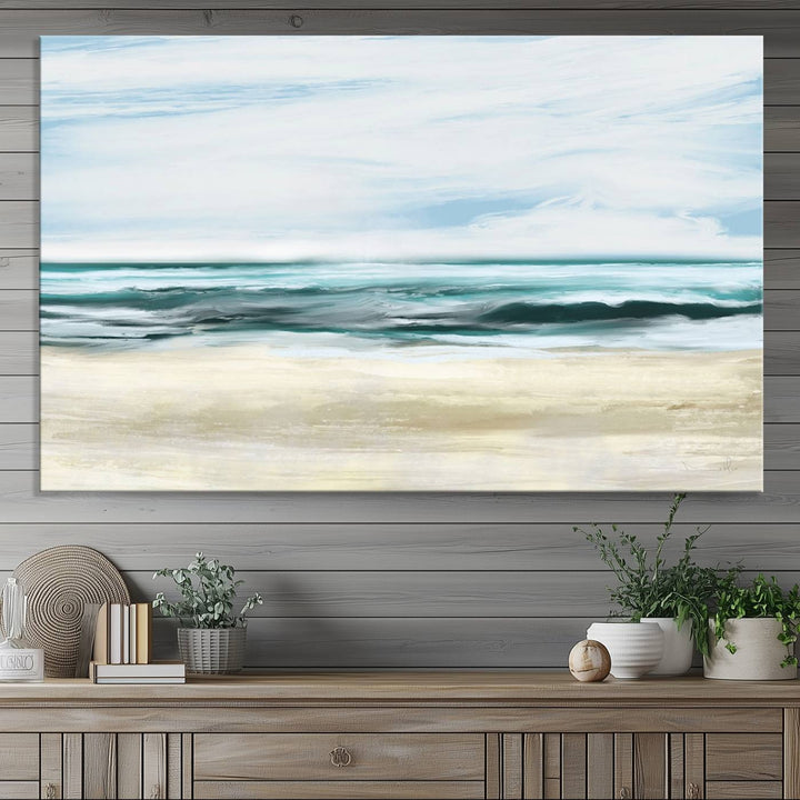 Ocean Abstract Wall Art Canvas Print.