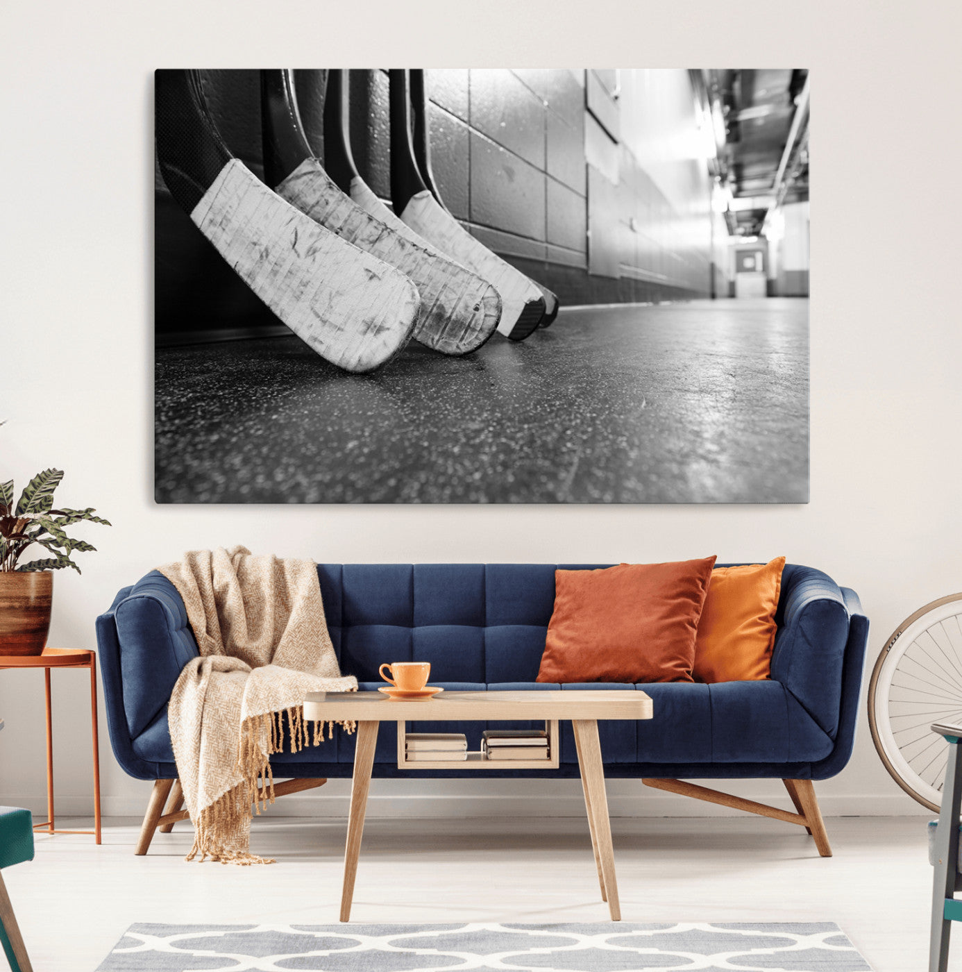 16961-MGV-CV-36X24-Ice Hockey Wall Art Canvas Print