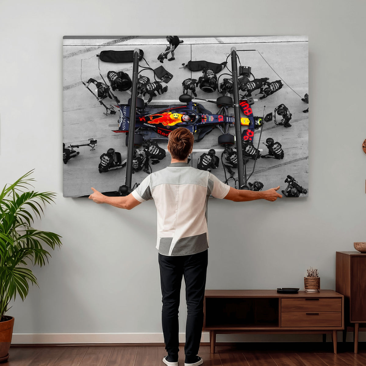 RedBull-MGV-CV-36X24 - Red Bull Formula 1 Canvas Wall Art Print