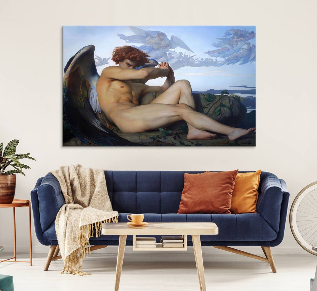 Fallen Angel Wall Art Canvas Print displayed above.