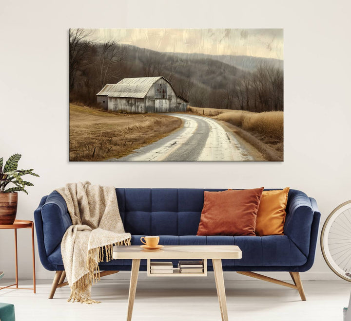 Vintage Barn for Farmhouse Wall Decor Canvas Print