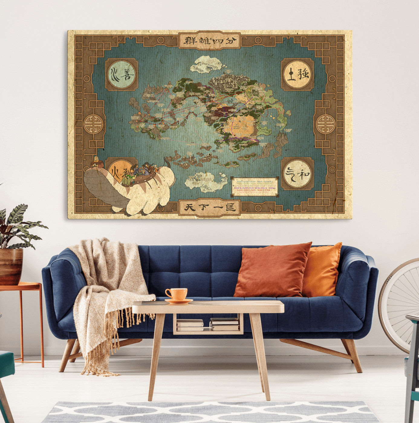 MGV-CV-36X24 - Push Pin World Map Canvas Print – Framed Wall Art for Couples to Track Their Travels – Anniversary