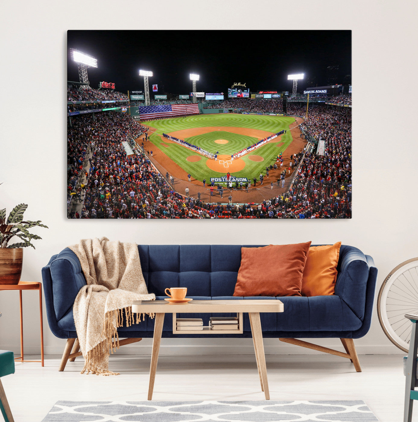 47365-MGV-CV-36X24-Fenway Park Wall Art Canvas Print | Large Baseball Stadium Canvas Print for Boston Red Sox Fans |