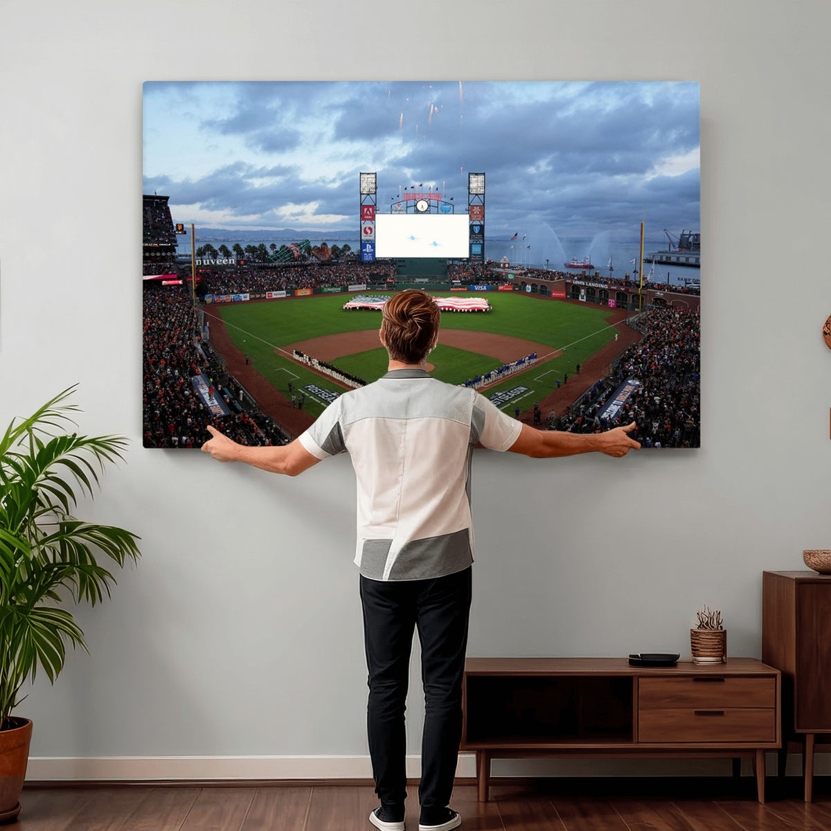 44631-MGV-CV-36X24 - Oracle Park San Francisco Giants Wall Art | Oracle Park Stadium Canvas Print