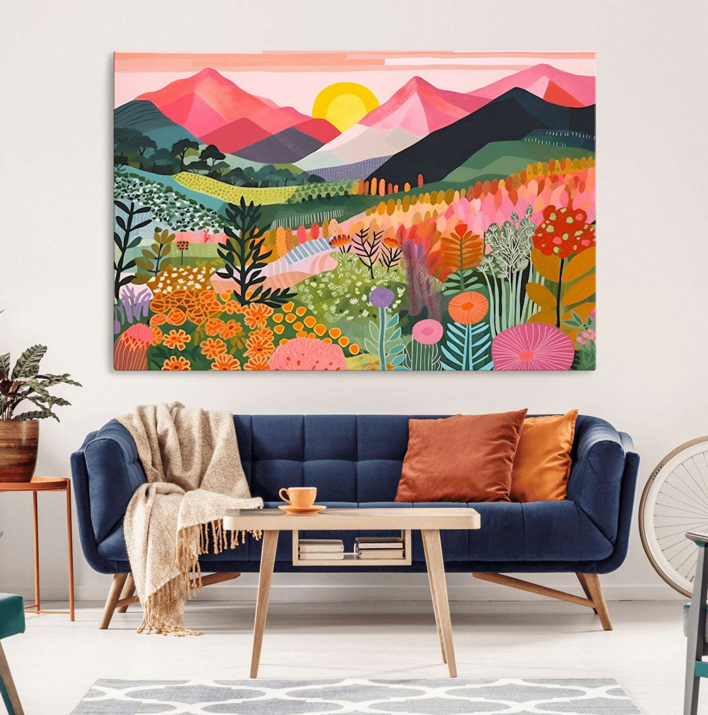 36236-MGV-CV-36X24-Yayoi Kusama 1986 Wall Art Print – Yayoi Kusama Wabi Sabi Japanese Wall Art Print - Vibrant Abstract