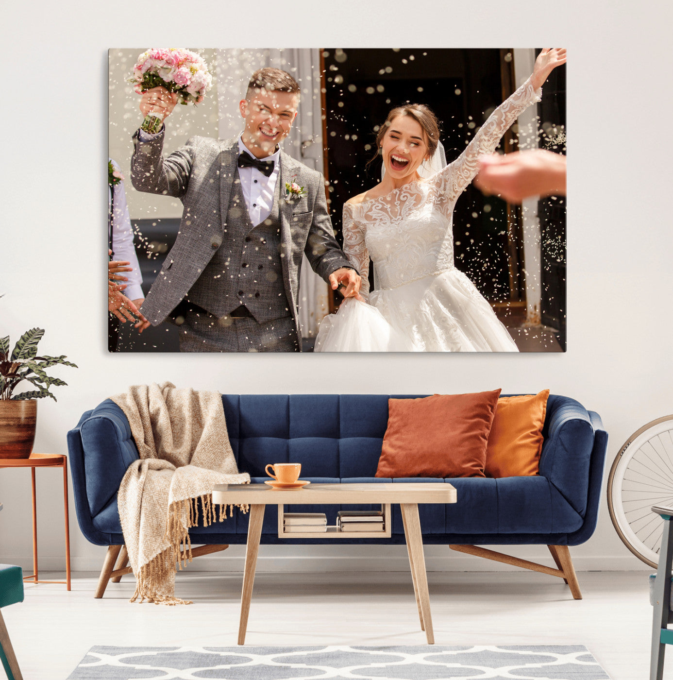 CSTM914-MGV-CV-36X24-Framed Create Your Canvas Print Personalized Wall Art Customizable Home Decor Wall Art Print Gift for Home, Office